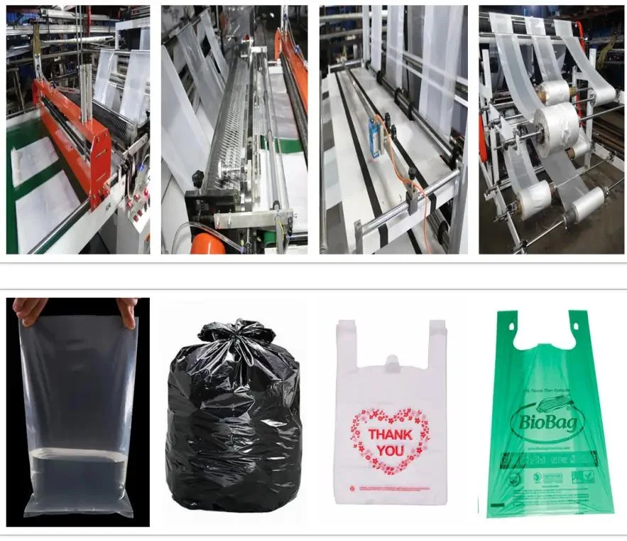 6 Lines Plastic Bag Making Machine