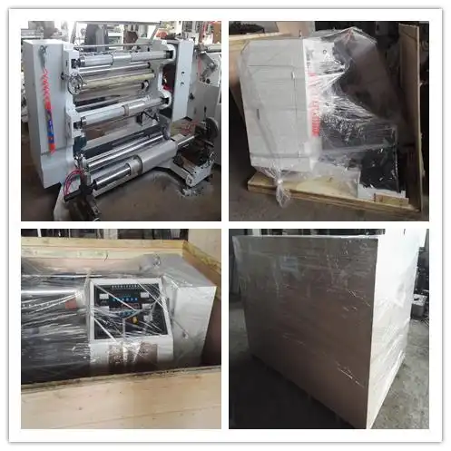 slitting machine in wooden pack